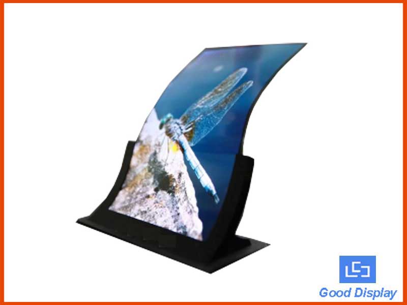 55 inch Large size open curved surface signage 3D colorful OLED display GDOB5500CB
