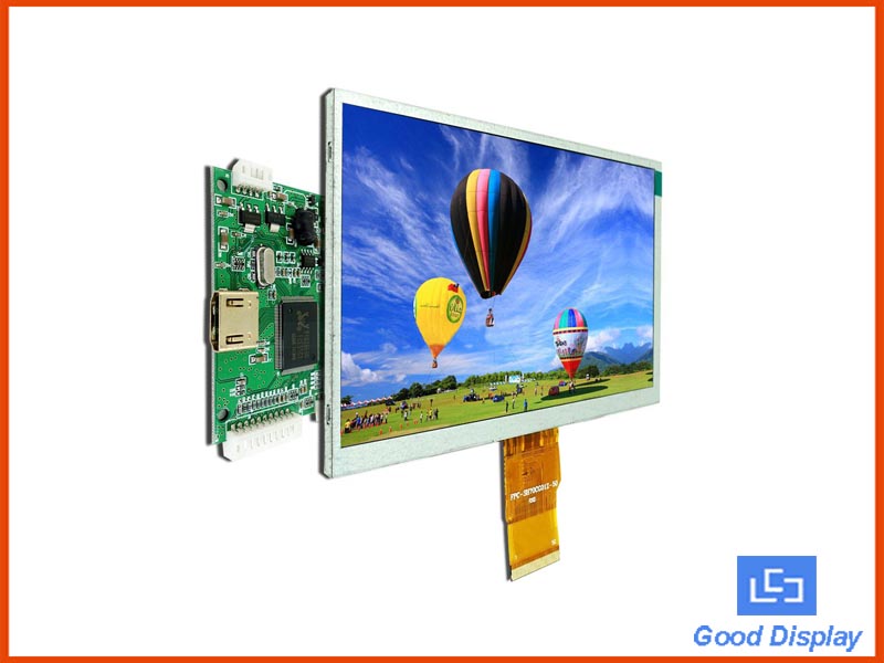 7.0 inch High resolution 1024x600 TFT LCD Display Module HDMI for Raspberry Pi (Optional Touch Screen) GDTE070A1-6