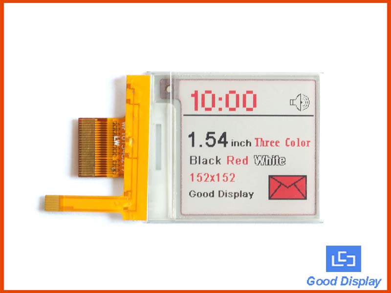 New 1.54 inch Three colors red e-paper display with frontlight GDEWL0154Z17FL