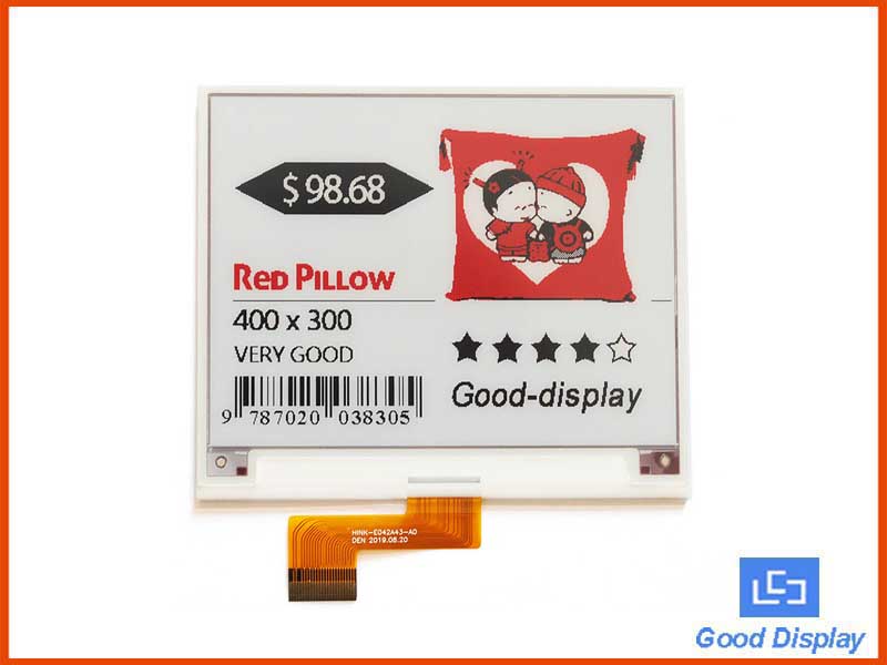 4.2 inch red e-paper display color electronic paper screen module GDEH042Z21