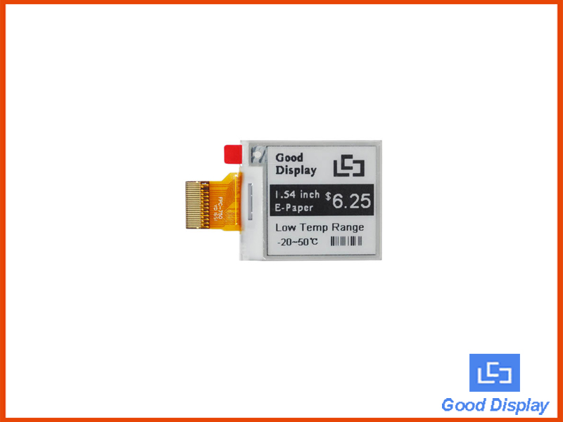 1.54 inch e-paper display ultra low temperature E ink panel SPI interface GDEM0154E97LT