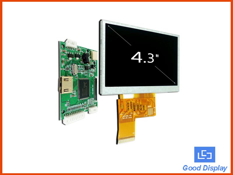 4.3 inch Raspberry Pi TFT LCD Display HDMI Driver Board, (Optional Touch Screen) GDTE043A1-4
