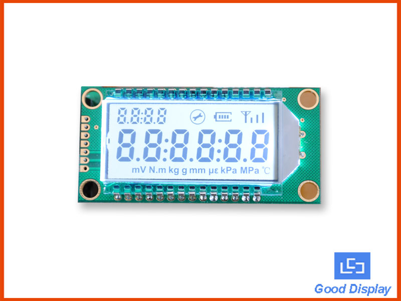 6-digit 8-Segment ultra-low temperature segment LCD module GDM0689