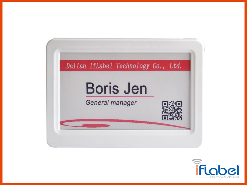 7.5'' nameplate mail, electronic shelf label, ESL tag for retail, conference and industrial GDIF075E